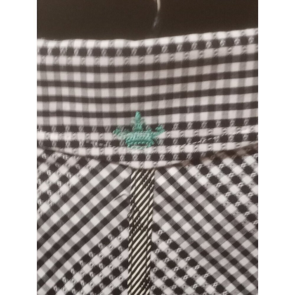 New English Laundry Shirt Mens 3XL Black Label Long Sleeve Button Up Black White - Picture 9 of 15